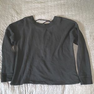 Abercrombie & Fitch lace up back sweatshirt